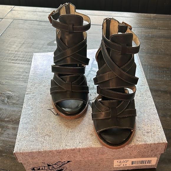 Freebird by Steven shoes Women’s size 8 black. Worn 1x. Orig box and bag incl. - Picture 3 of 9